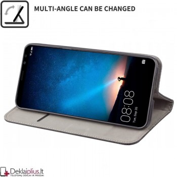Telone atverčiamas dėklas - juodas (Huawei Mate 10 Lite)